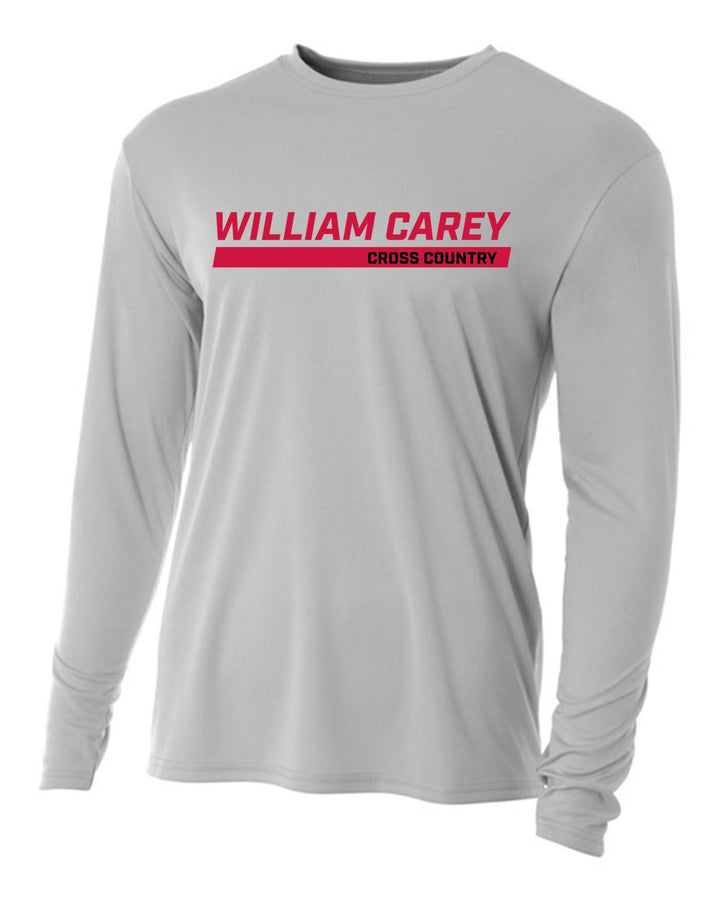 WCU Cross Country Men's Long-Sleeve Performance Shirt WCU Cross Country Silver Wc W/O Crusader - Third Coast Soccer