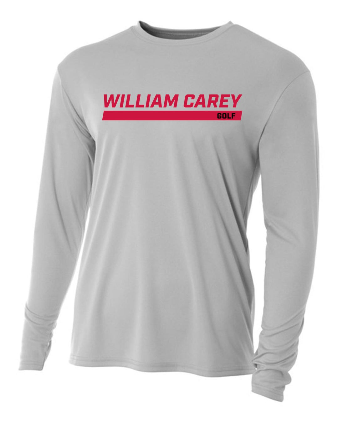 WCU Golf Youth Long-Sleeve Performance Shirt WCU Golf Silver Wc W/O Crusader - Third Coast Soccer