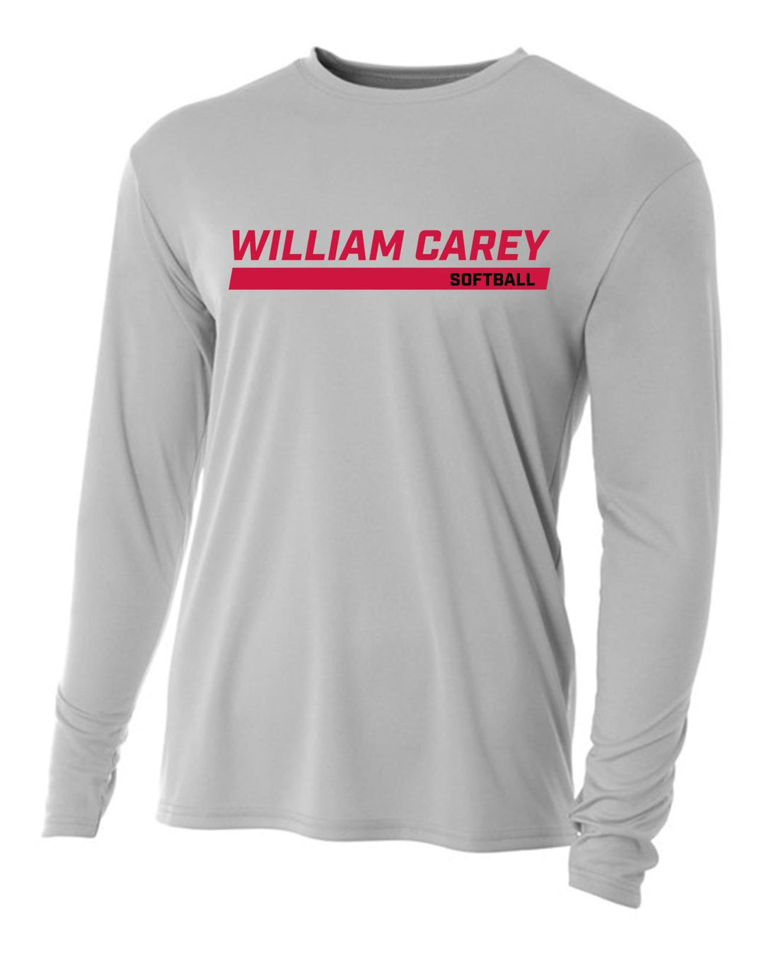 WCU Softball Men's Long-Sleeve Performance Shirt WCU Softball Silver Wc W/O Crusader - Third Coast Soccer