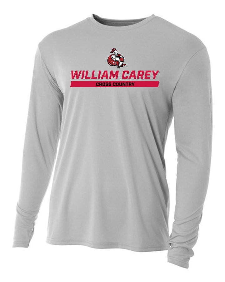 WCU Cross Country Youth Long-Sleeve Performance Shirt WCU Cross Country Silver WC W/CRUSADER - Third Coast Soccer