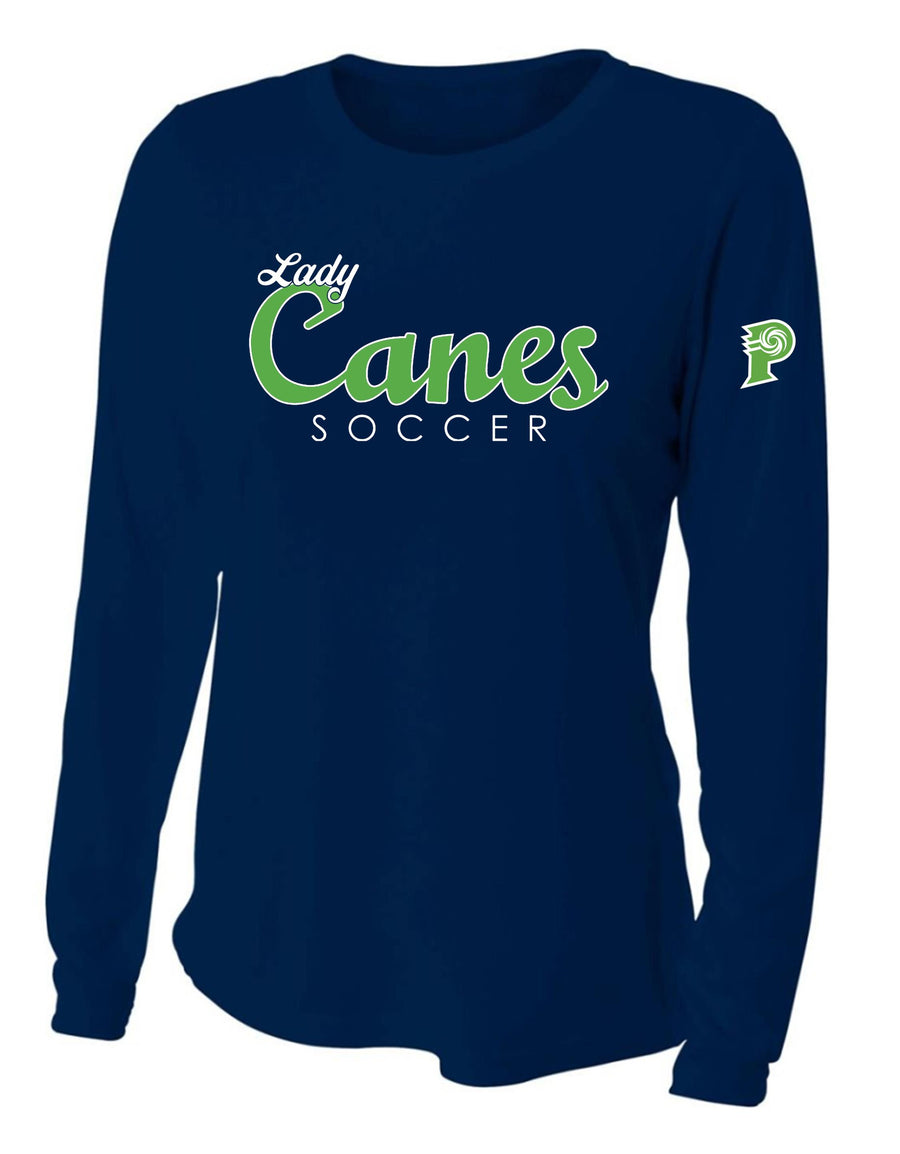 A4 PVHS Soccer LS Training Jersey - Navy Prairieville High School   - Third Coast Soccer