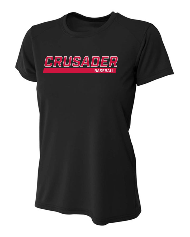 WCU Baseball Women's Short-Sleeve Performance Shirt WCU Baseball Black CRUSADER - Third Coast Soccer