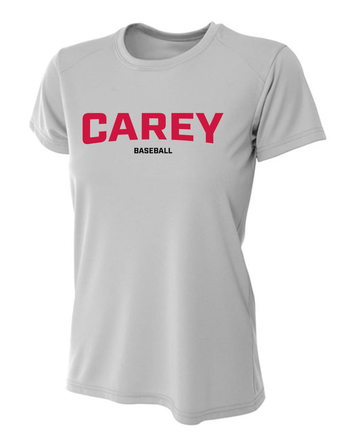 WCU Baseball Women's Short-Sleeve Performance Shirt WCU Baseball Silver CAREY - Third Coast Soccer