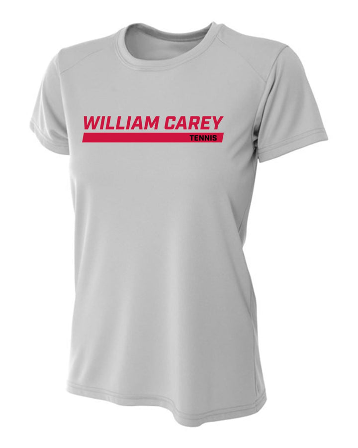 WCU Tennis Women's Short-Sleeve Performance Shirt WCU Tennis Silver WC W/O CRUSADER - Third Coast Soccer