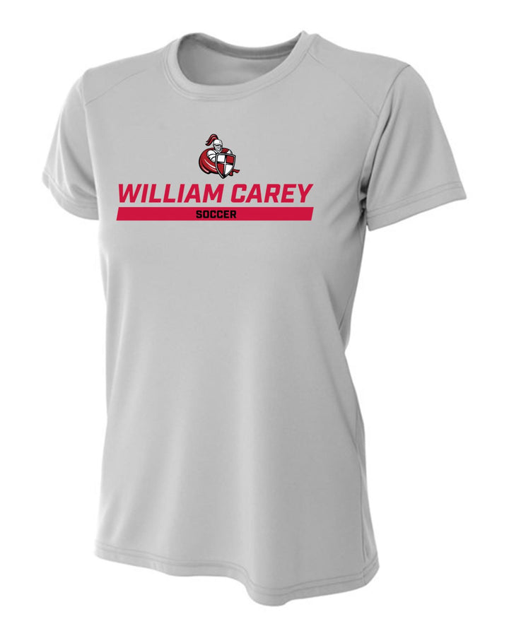 WCU Soccer Women's Short-Sleeve Performance Shirt WCU Soccer Silver Wc W/Crusader - Third Coast Soccer