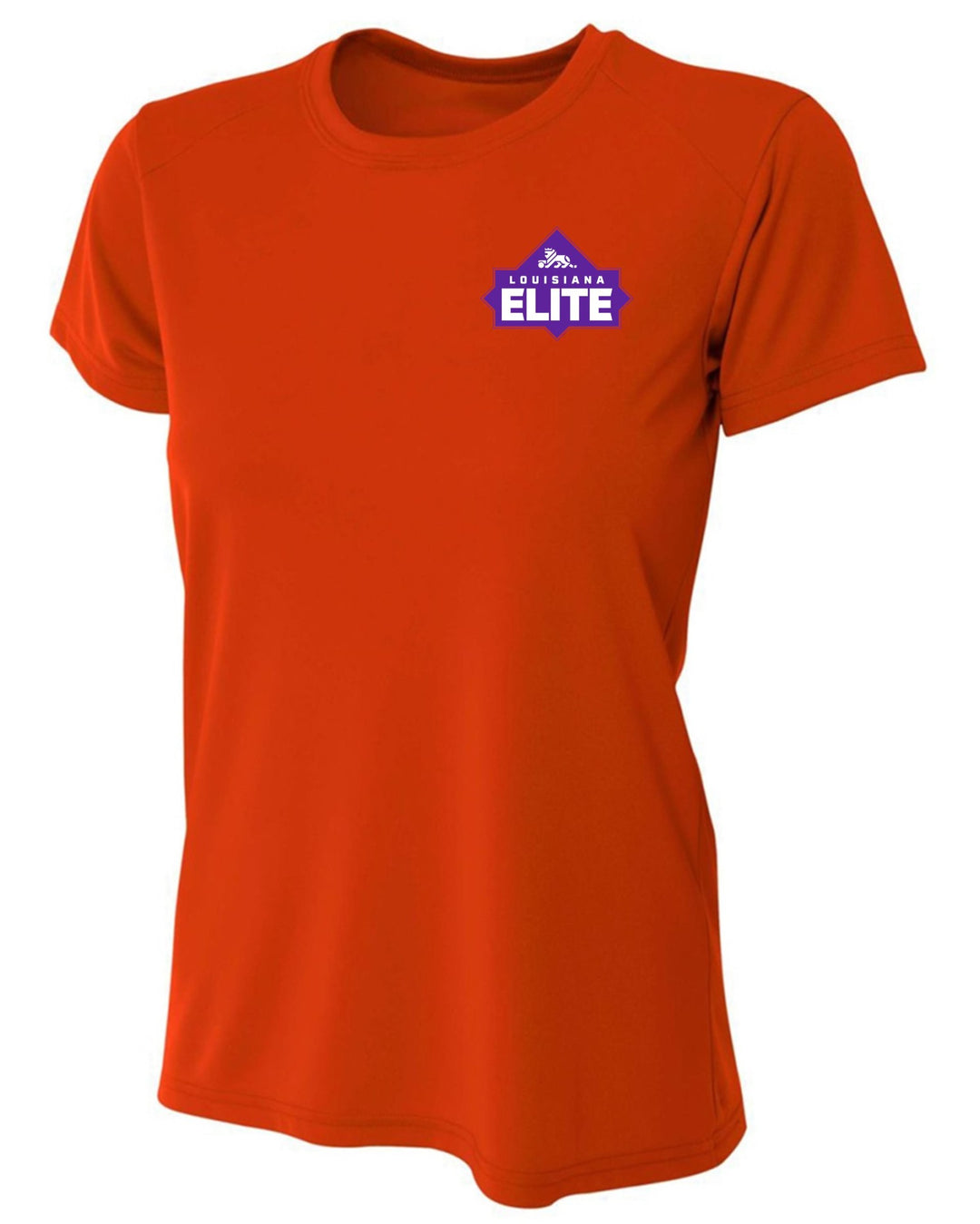 Louisiana Elite Logo A4 Cooling Performance Crew Louisiana Elite Spiritwear Orange Womens Small - Third Coast Soccer