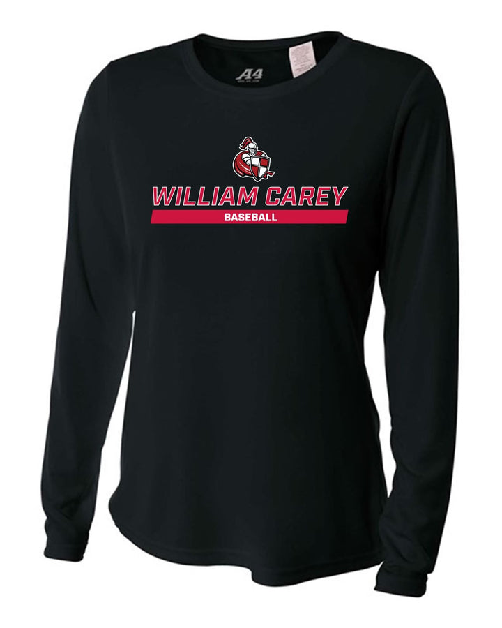 WCU Baseball Women's Long-Sleeve Performance Shirt WCU Baseball Black Wc W/Crusader - Third Coast Soccer