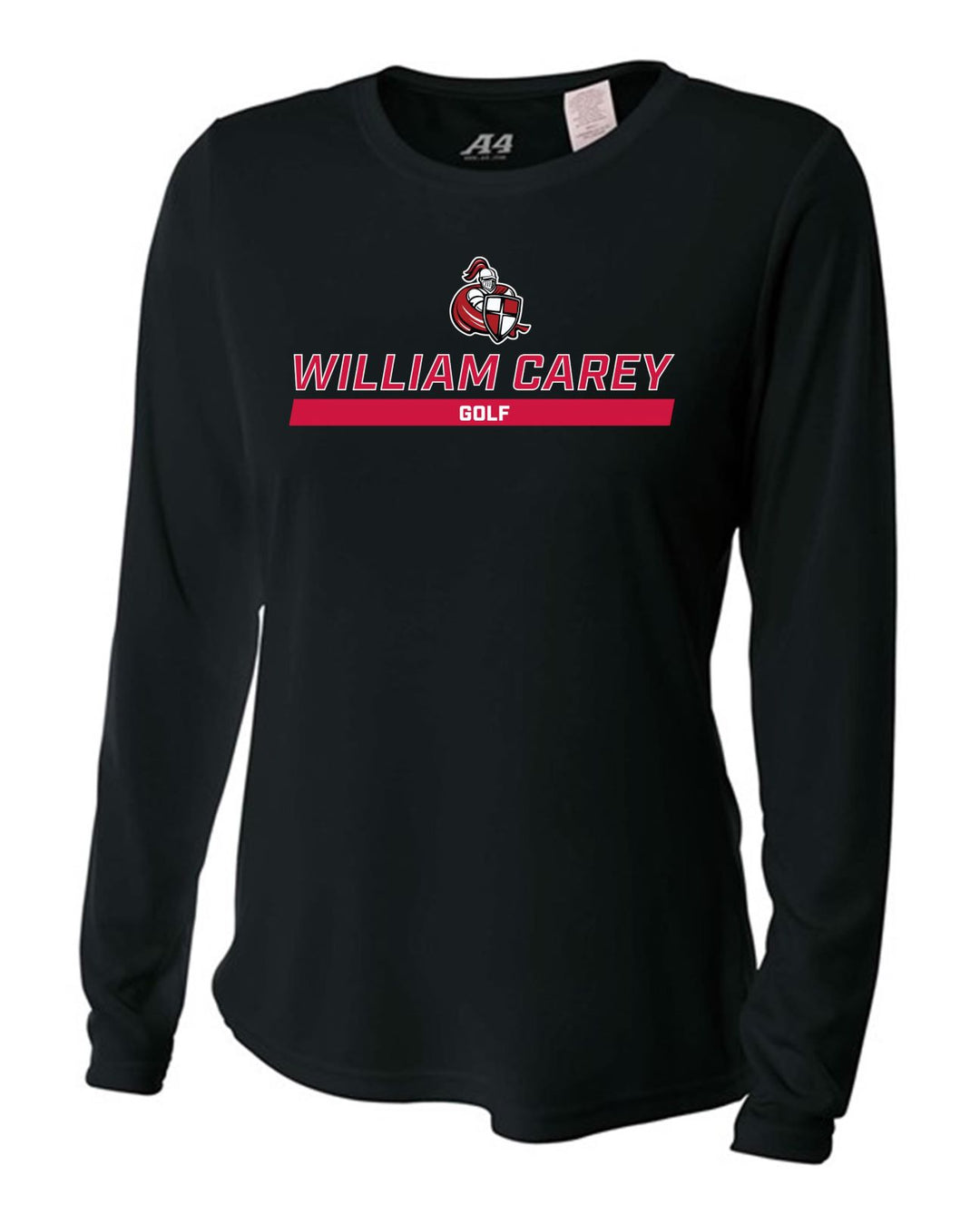 WCU Golf Women's Long-Sleeve Performance Shirt WCU Golf Black Wc W/Crusader - Third Coast Soccer