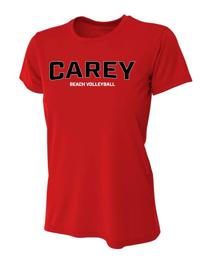 WCU Beach Volleyball Women's Short-Sleeve Performance Shirt WCU Beach Volleyball Red Carey - Third Coast Soccer