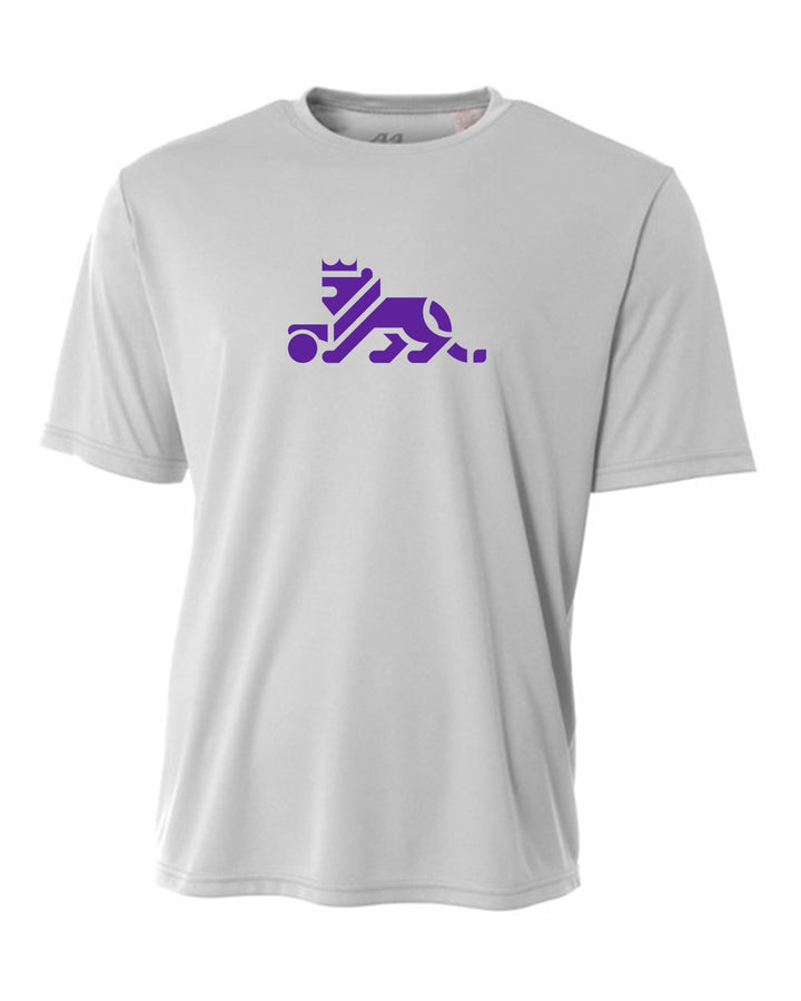 Louisiana Elite Lion A4 Cooling Performance Crew Louisiana Elite Spiritwear Silver Mens Small - Third Coast Soccer