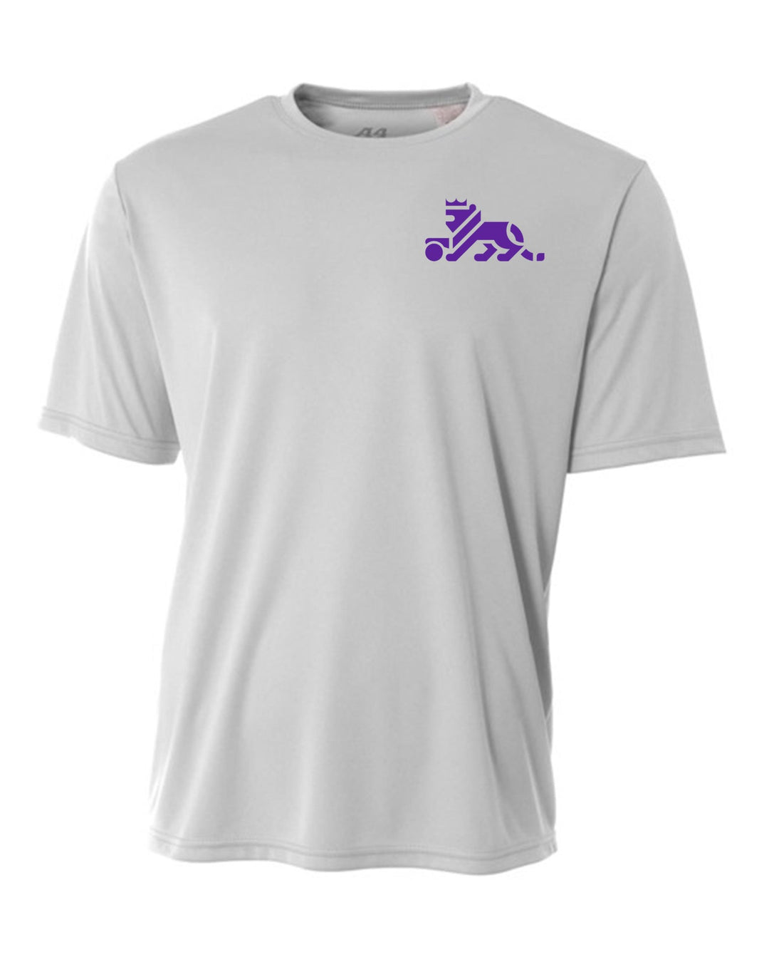 Louisiana Elite Lion A4 Cooling Performance Crew Louisiana Elite Spiritwear Silver Mens Small - Third Coast Soccer