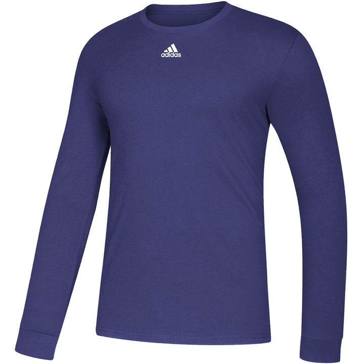 adidas Climalite LS Tee Training Wear Collegiate Purple Mens Small - Third Coast Soccer