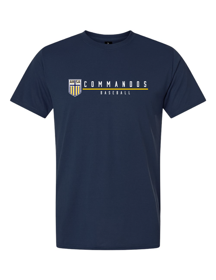 AHSA Baseball Short-Sleeve Performance T-Shirt AHSA Baseball Navy Mens Small - Third Coast Soccer