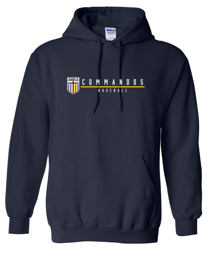 AHSA Baseball Hooded Sweatshirt AHSA Baseball Navy Mens Small - Third Coast Soccer