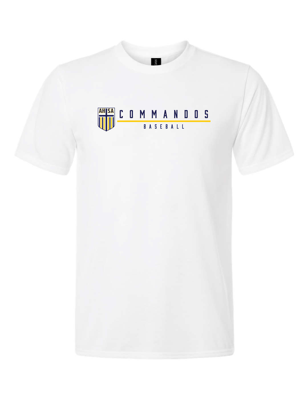 AHSA Baseball Short-Sleeve Performance T-Shirt AHSA Baseball White Mens Small - Third Coast Soccer