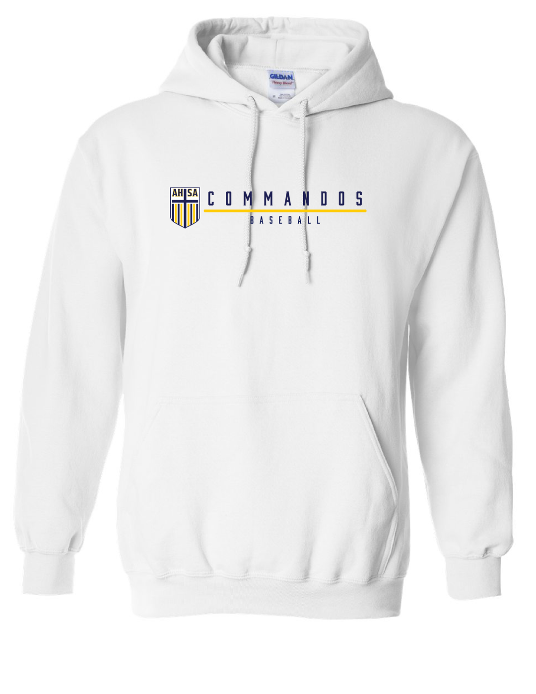 AHSA Baseball Hooded Sweatshirt AHSA Baseball White Mens Small - Third Coast Soccer