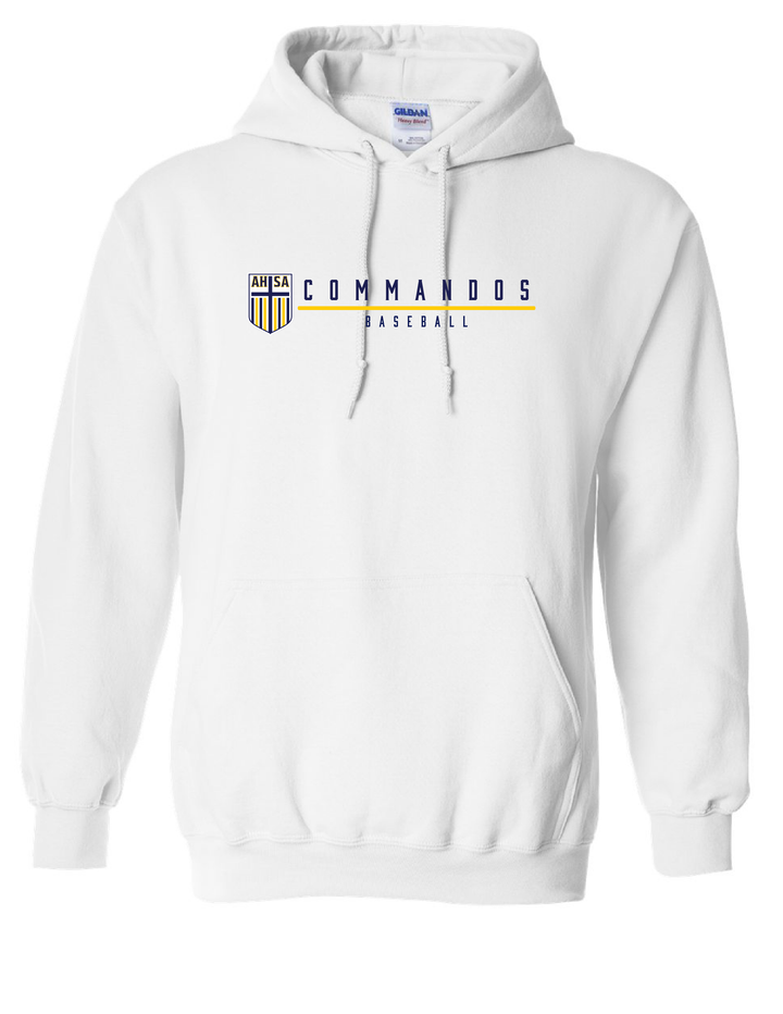 AHSA Baseball Hooded Sweatshirt AHSA Baseball White Mens Small - Third Coast Soccer