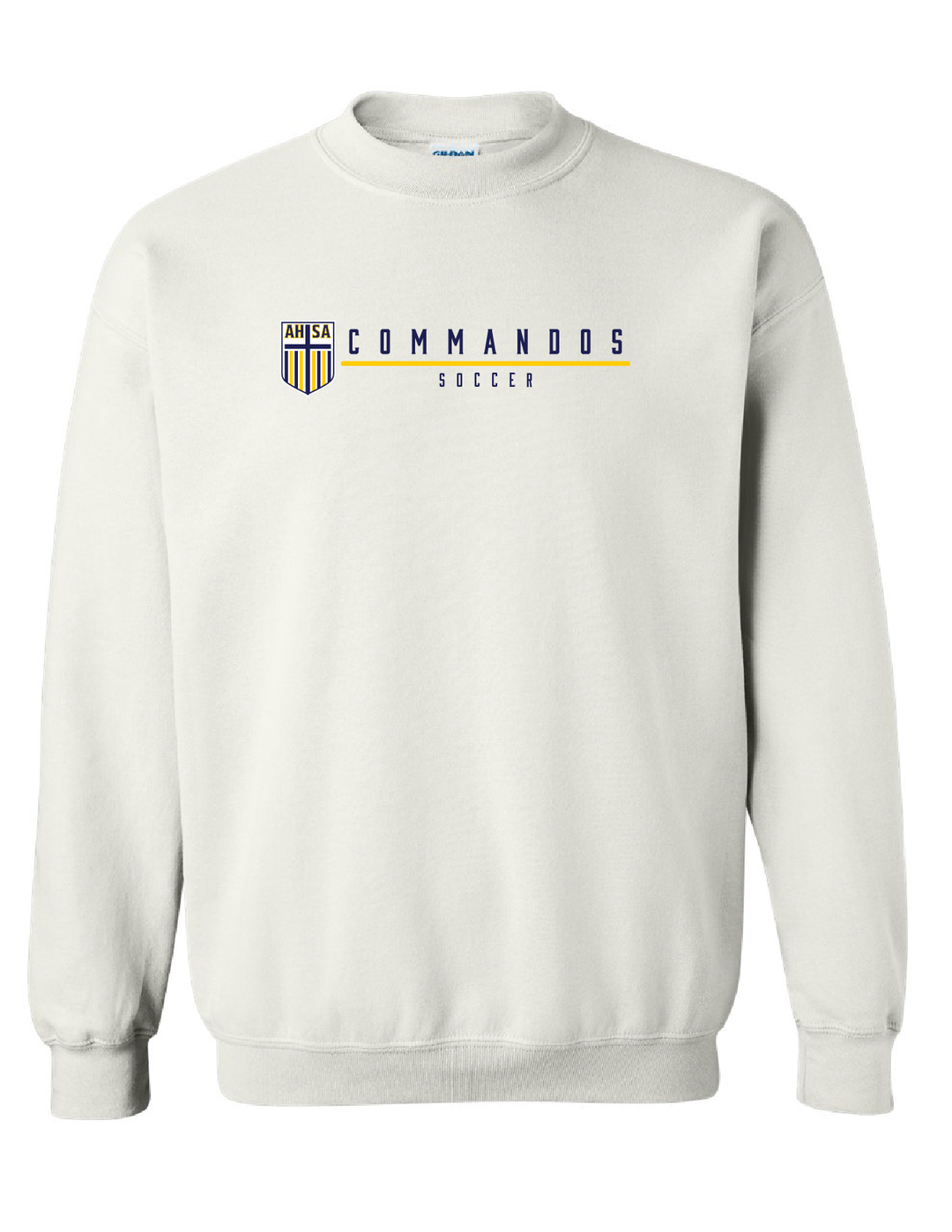 AHSA Soccer Crew Neck Sweatshirt AHSA Soccer White Mens Small - Third Coast Soccer