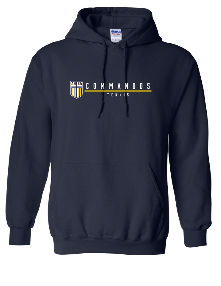 AHSA Tennis Hooded Sweatshirt AHSA Tennis Navy Mens Small - Third Coast Soccer
