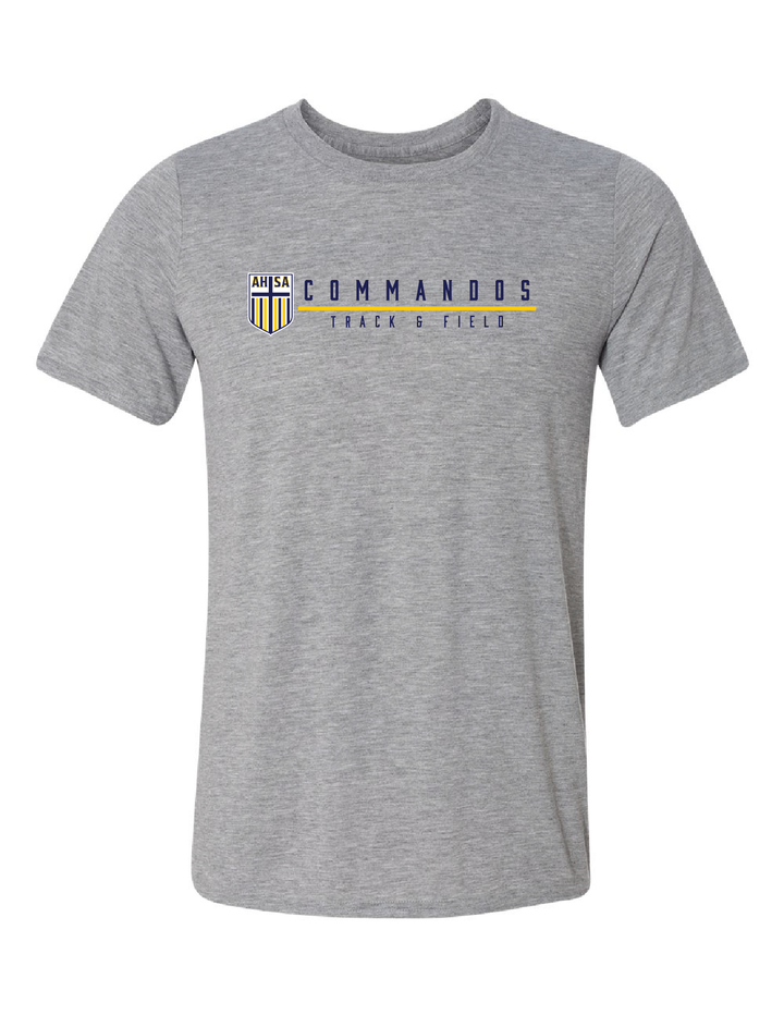 AHSA Track & Field Short-Sleeve Performance T-Shirt AHSA Track & Field Sport Grey Mens Small - Third Coast Soccer