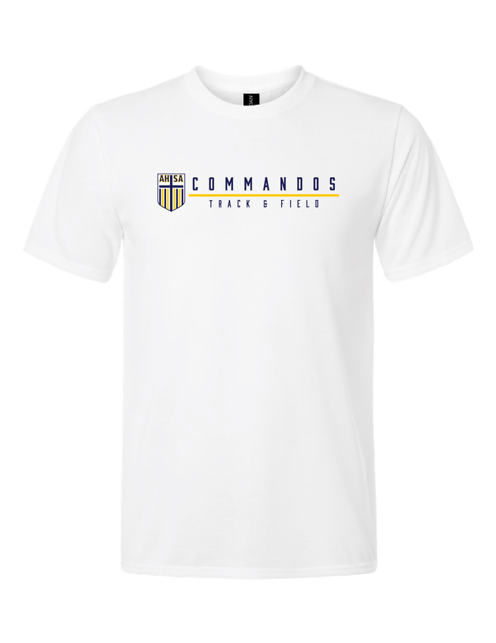 AHSA Track & Field Short-Sleeve Performance T-Shirt AHSA Track & Field White Mens Small - Third Coast Soccer