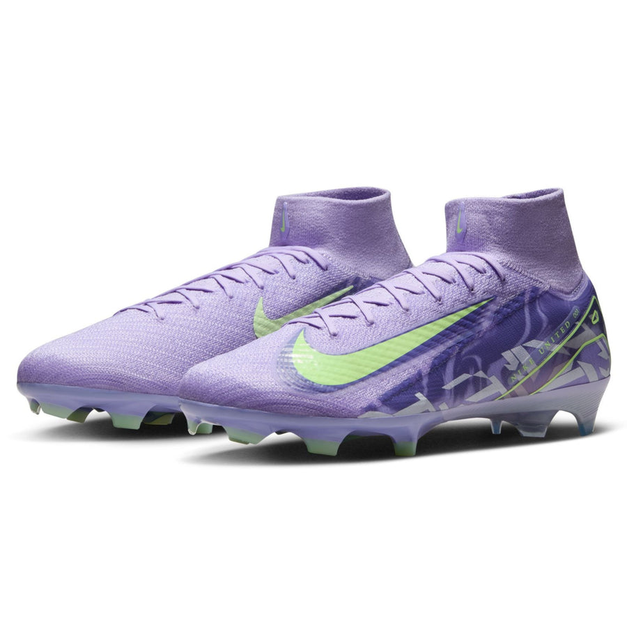 Nike United Mercurial Superfly 10 Elite FG - Purple/Volt Men's Footwear - Third Coast Soccer