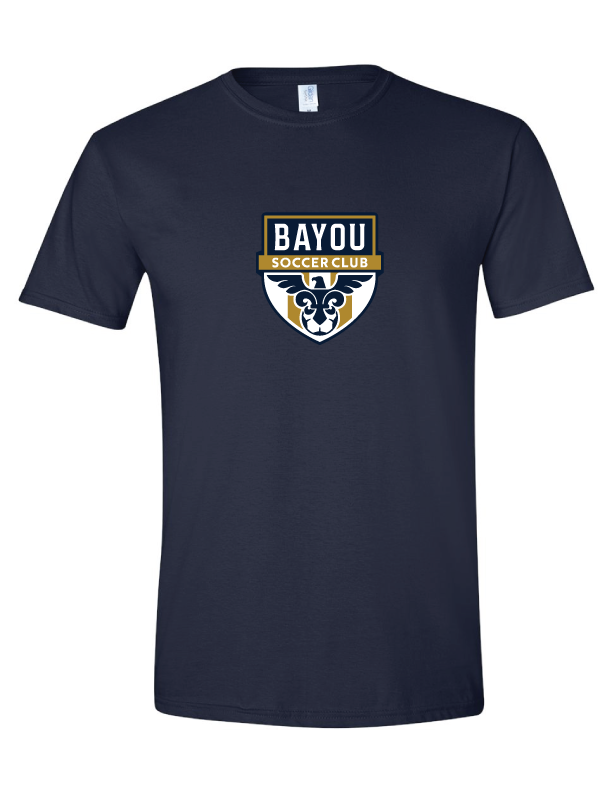 Bayou Soccer Club Short-Sleeve Performance Tee Bayou Soccer Club Spiritwear NAVY MENS SMALL - Third Coast Soccer