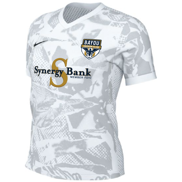 Nike Women's BSC Precision VII Jersey - White Bayou Soccer Club 25-27 - Third Coast Soccer