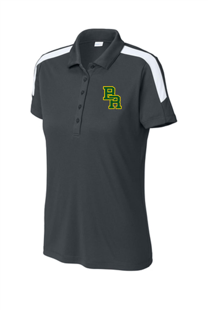BRMHS Sport Tek Competitor Polo BRMHS Soccer Iron Grey/White Womens Small - Third Coast Soccer
