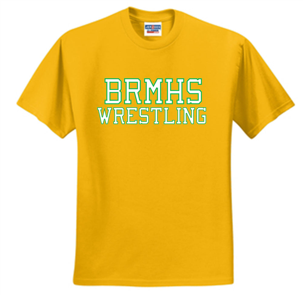 BRMHS WRESTLING SHORT SLEEVE T-SHIRT T-Shirts GOLD YOUTH MEDIUM - Third Coast Soccer