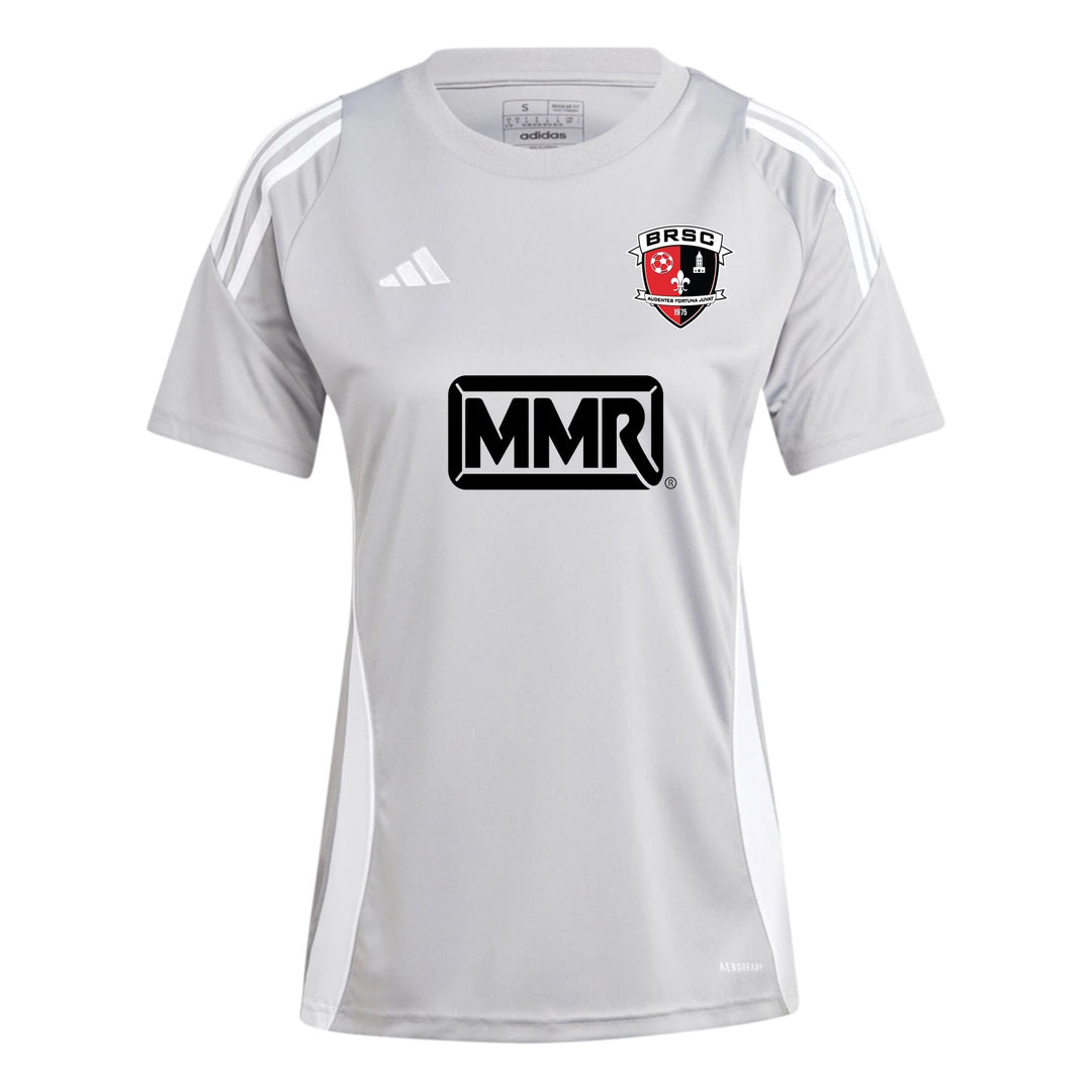 adidas BRSC Women's Tiro 24 Jersey - Grey/White BRSC 2024-2026 Team Mid Grey/White Womens XSmall - Third Coast Soccer