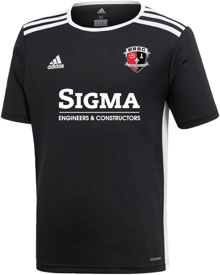 adidas BRSC Sigma Youth Entrada 18 Jersey - Black BRSC Spiritwear   - Third Coast Soccer