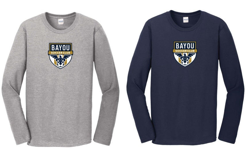 Bayou Soccer Club Long-Sleeve T-Shirt Bayou Soccer Club Spiritwear   - Third Coast Soccer