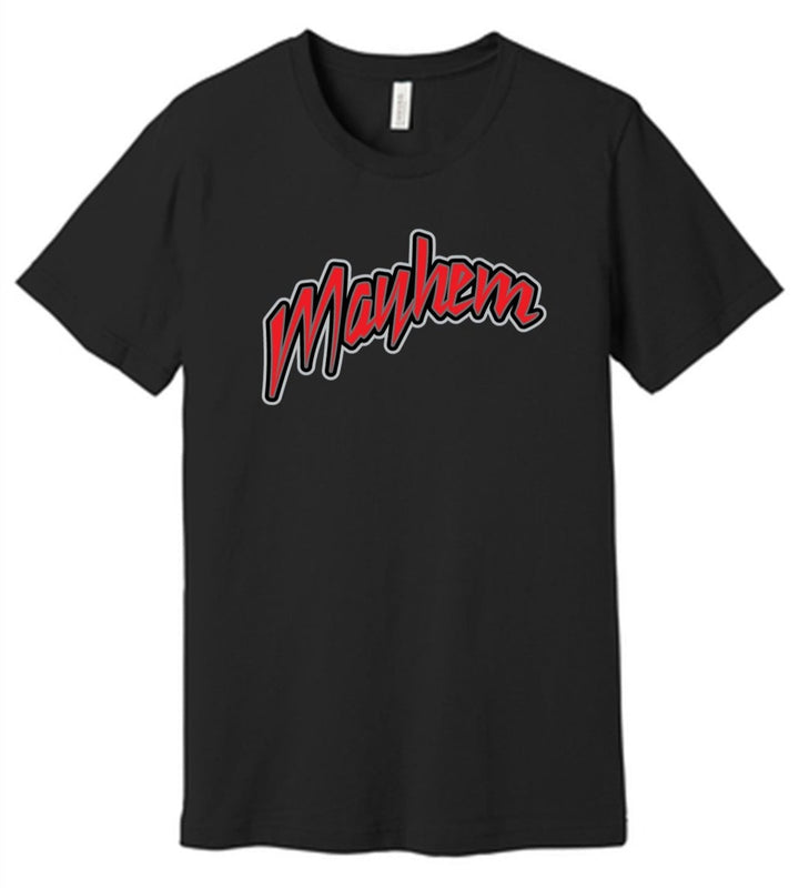 Bella+Canvas Mayhem Baseball Unisex Short-Sleeve Tee Mayham Baseball   - Third Coast Soccer
