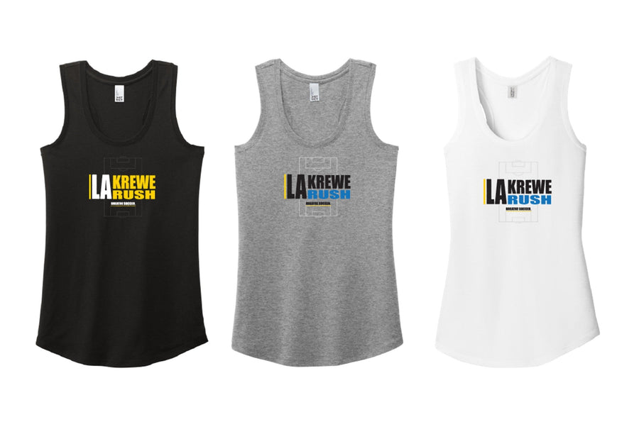 LA Krewe-Rush Women's Racerback Tank - Breathe Soccer LA Krewe Rush Spiritwear - Third Coast Soccer