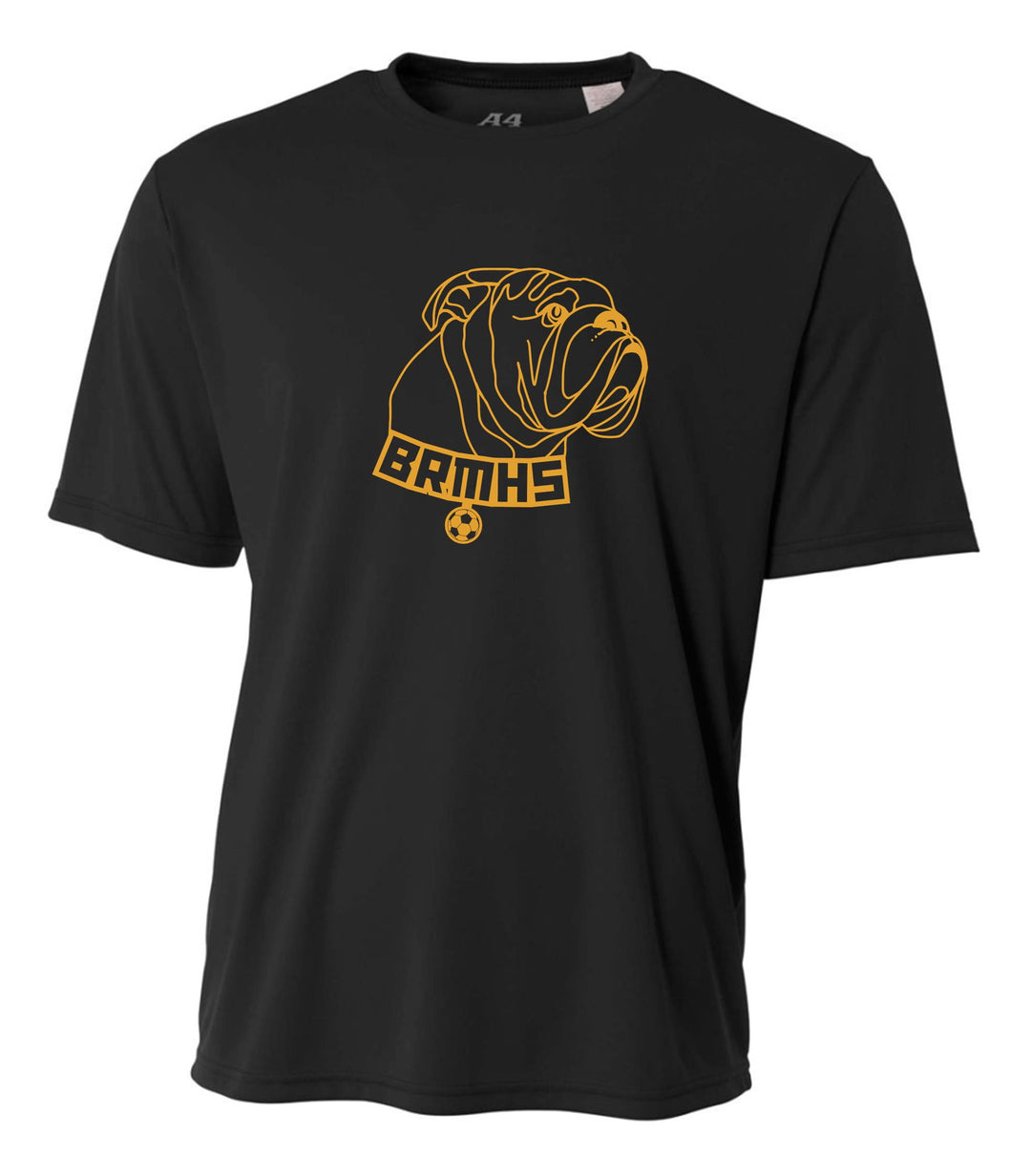 A4 BRMHS Bulldog Performance Crew BRMHS Soccer Black Mens Small - Third Coast Soccer