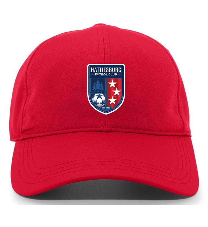 TCS Hattiesburg FC Adjustable Cap HFC Spirtwear Red Full Color Patch - Third Coast Soccer