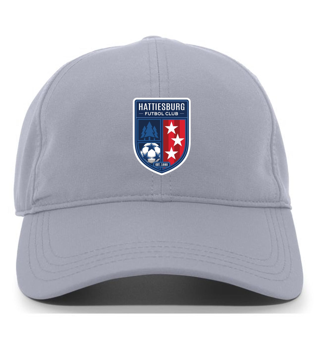 TCS Hattiesburg FC Adjustable Cap HFC Spirtwear Silver Full Color Patch - Third Coast Soccer