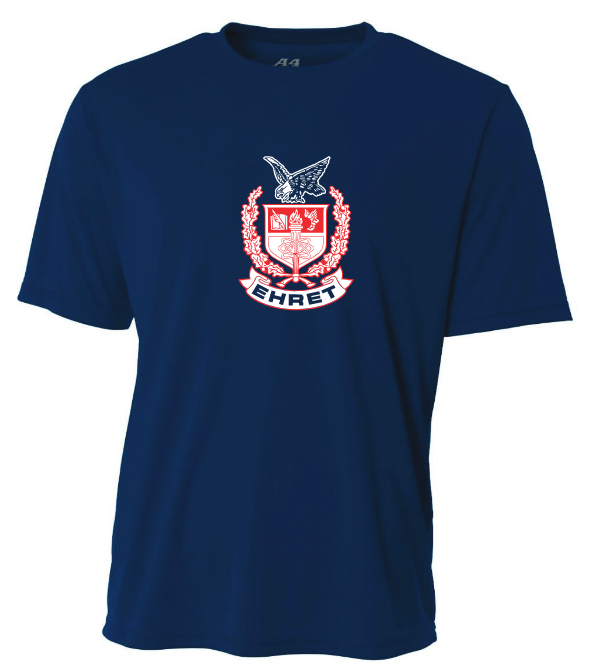 A4 John Ehret Short-Sleeve Shirt John Ehert HS Navy Mens Small - Third Coast Soccer