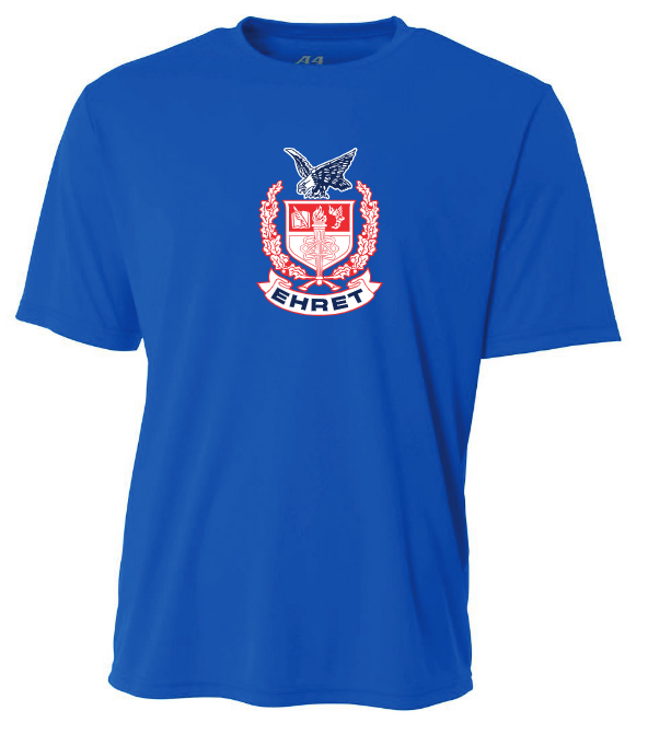 A4 John Ehret Short-Sleeve Shirt John Ehert HS Royal Mens Small - Third Coast Soccer