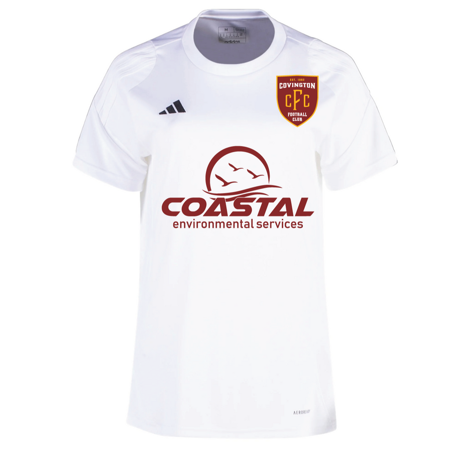 adidas Covington FC Women's Tiro 24 Jersey - White Covington FC 24-26   - Third Coast Soccer