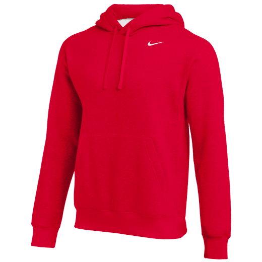 Nike Team Club Fleece Hoodie Training Wear Scarlet Mens Small - Third Coast Soccer