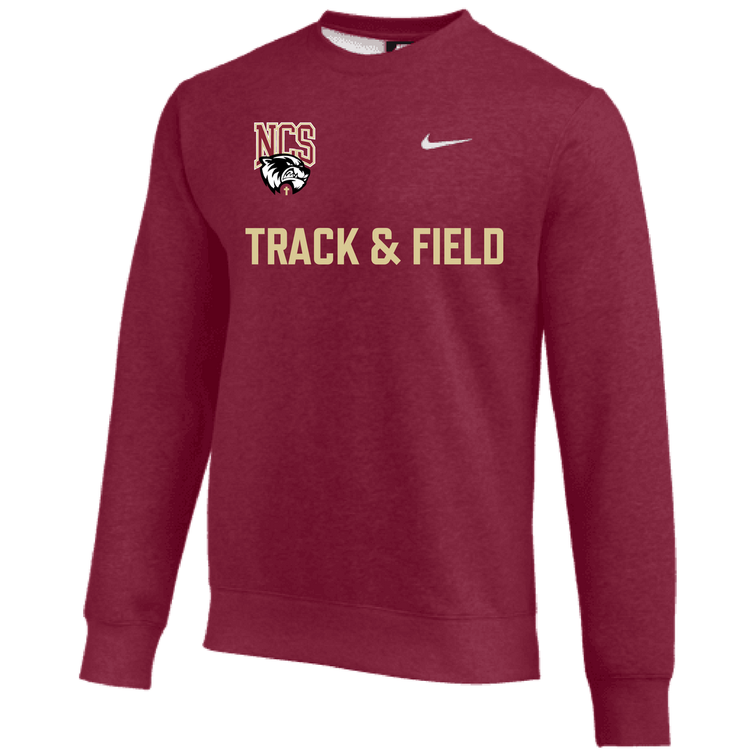 Nike Northlake Track & Field Men's Training Team Club Crew - Cardinal Northlake Track and Field   - Third Coast Soccer