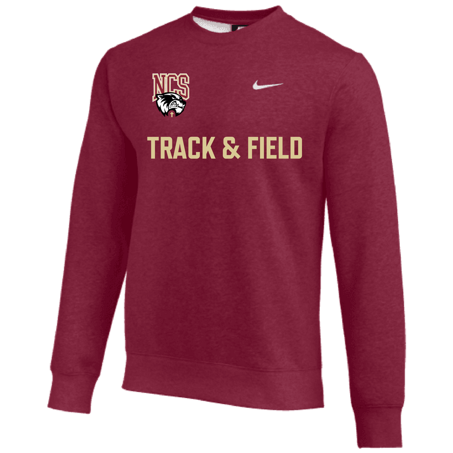 Nike Northlake Track & Field Men's Training Team Club Crew - Cardinal Northlake Track and Field   - Third Coast Soccer