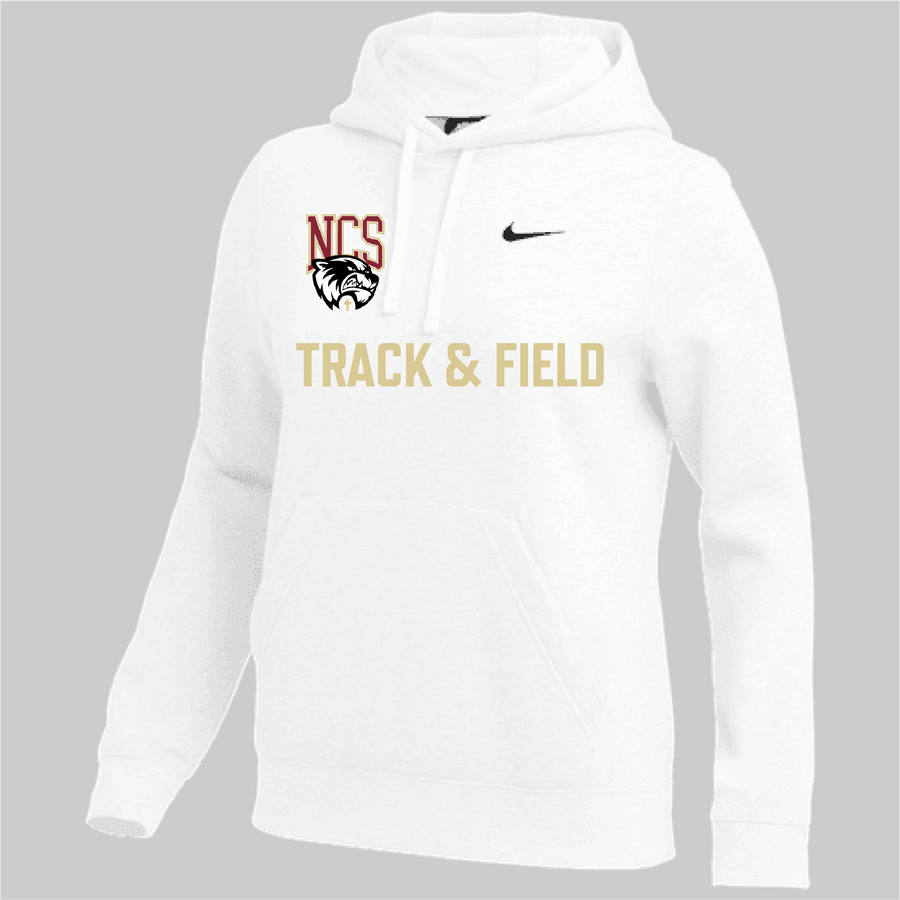 Nike Northlake Track & Field Women's Team Club Pullover Hoody - White Northlake Track and Field   - Third Coast Soccer