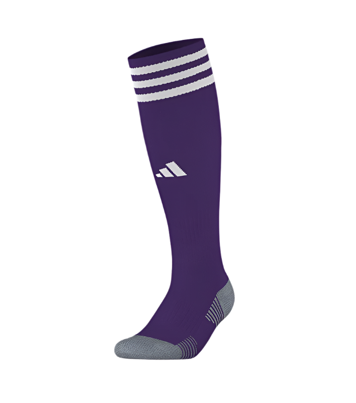 adidas Purvis HS Copa Zone Cushion V Sock - Purple Purvis High School - Third Coast Soccer