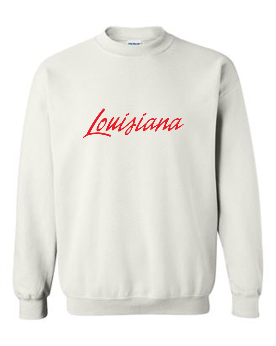 Louisiana Select LA Crew Neck Sweatshirt LA ODP Spiritwear White Youth Small - Third Coast Soccer