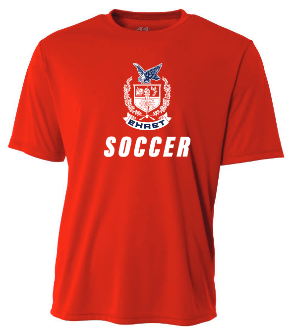 A4 John Ehret Short-Sleeve Shirt John Ehert HS Red Mens Small - Third Coast Soccer