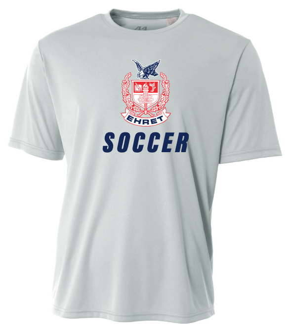 A4 John Ehret Short-Sleeve Shirt John Ehert HS Silver Mens Small - Third Coast Soccer