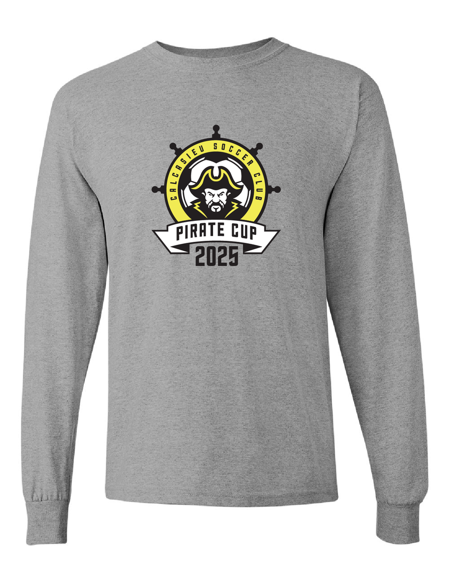 Pirate Cup 2025 Long-Sleeve T-Shirt Pirate Cup 2025 Grey Youth Small - Third Coast Soccer
